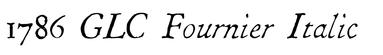 1786 GLC Fournier Italic